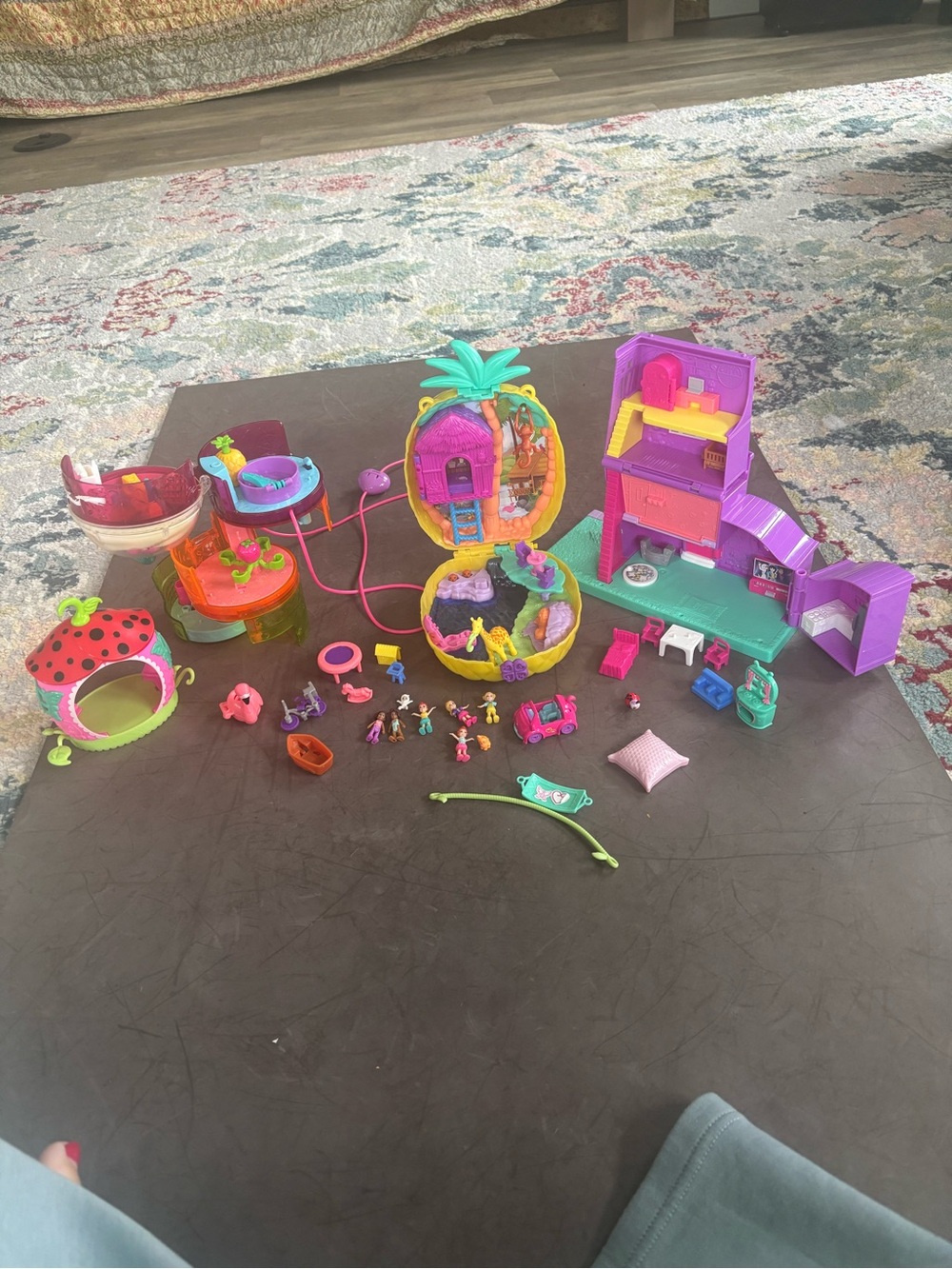 Polly Pocket Style Mini Playset Collection - Pink, Purple, Teal